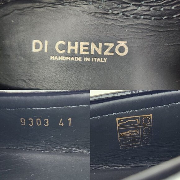 Di Chenzo Platform Loafer Womens 9.5/10 Ocelot Burgundy Leather Italian Leopard - Picture 13 of 13